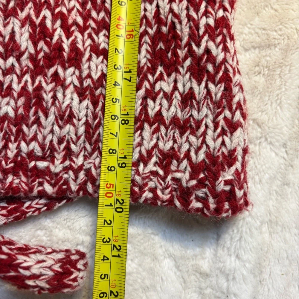 Vintage Sweater Vest Medium Klis Red Ivory Knit Sleeveless Sweater Made Italy